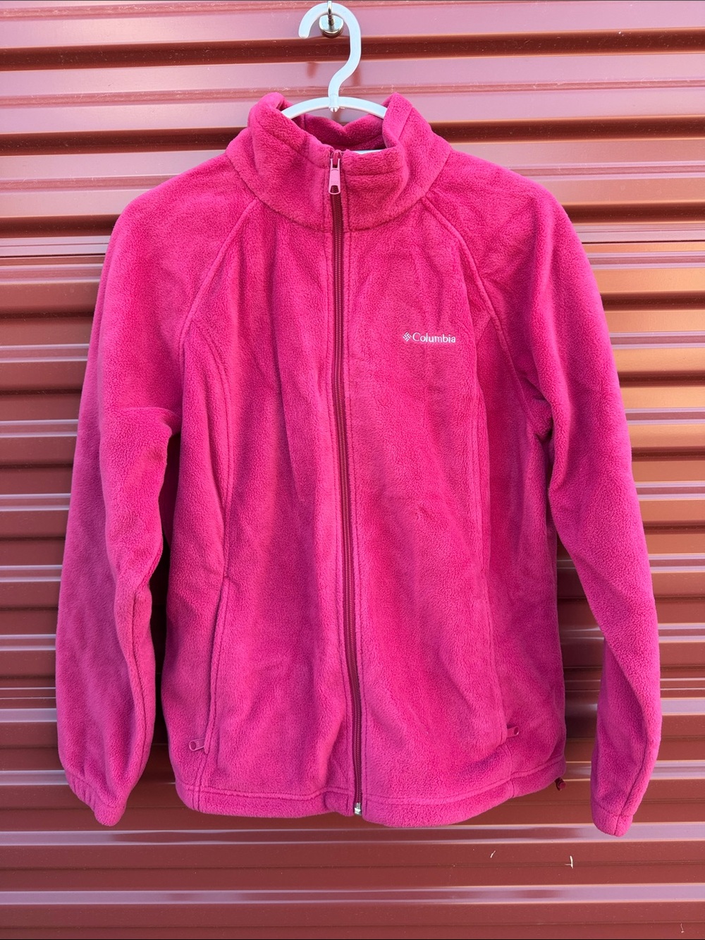 Columbia Pink Full-Zip Womans Fleece Jacket